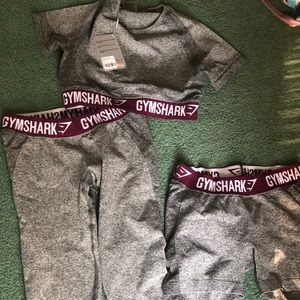 Gymshark Flex in Charcoal and Deep Plum